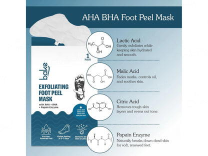 BAKE AHA  BHA Exfoliating Foot Peel Mask