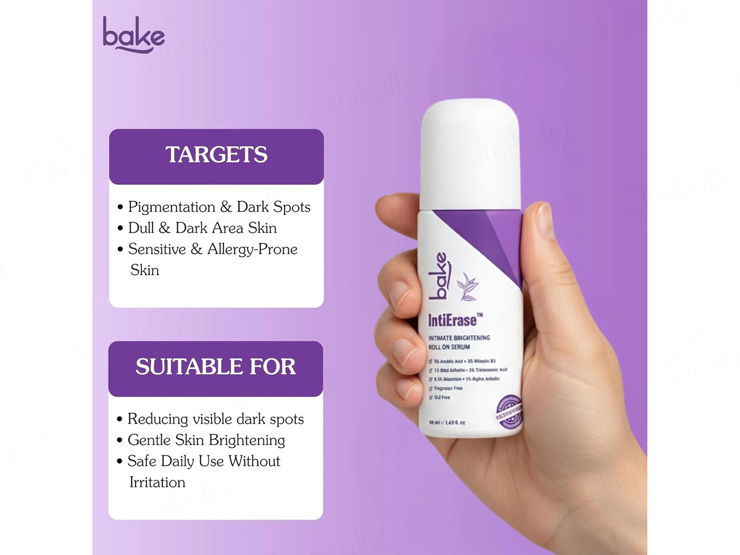 BAKE IntiErase Intimate Brightening Roll On Serum