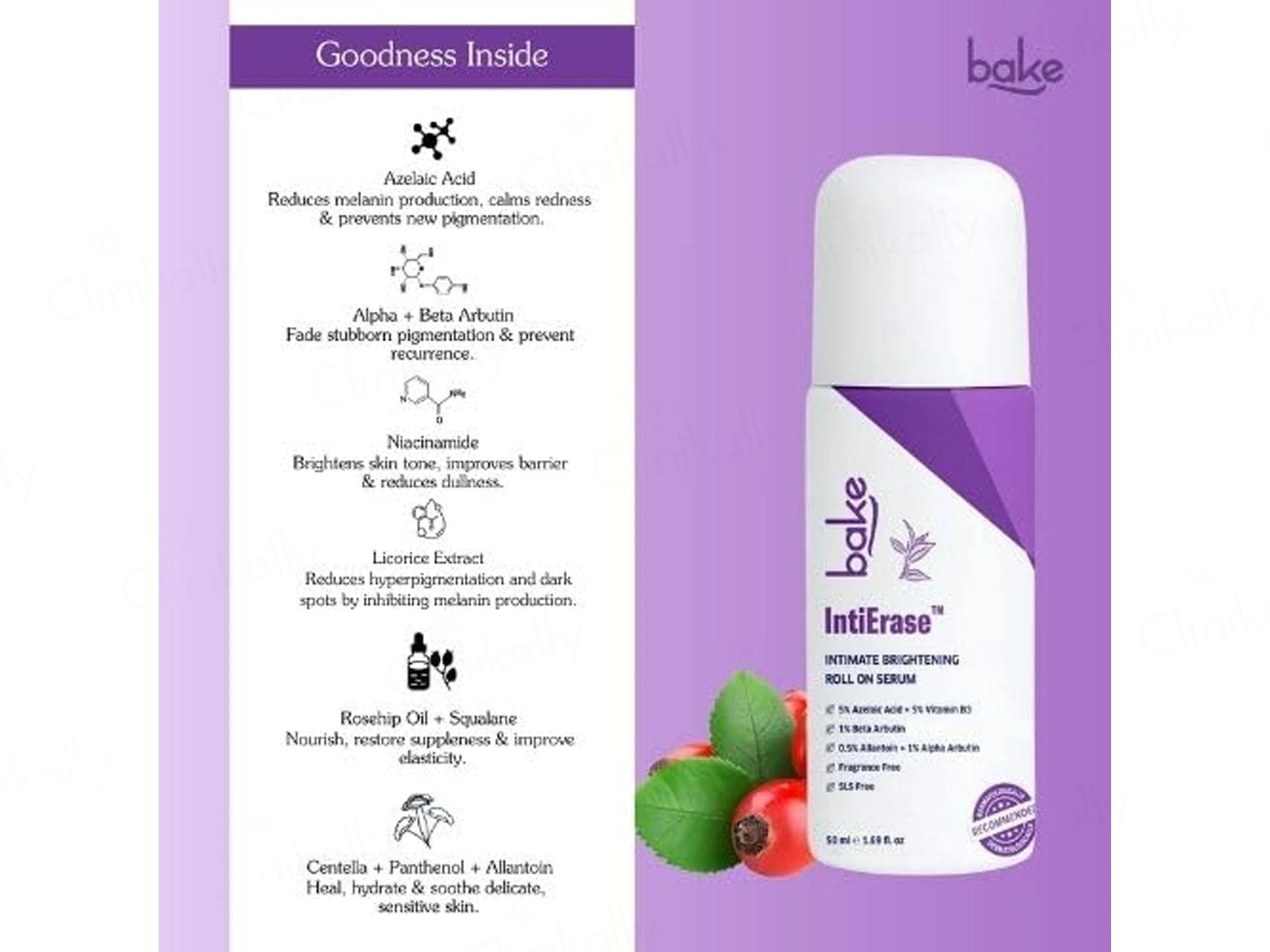 BAKE IntiErase Intimate Brightening Roll On Serum