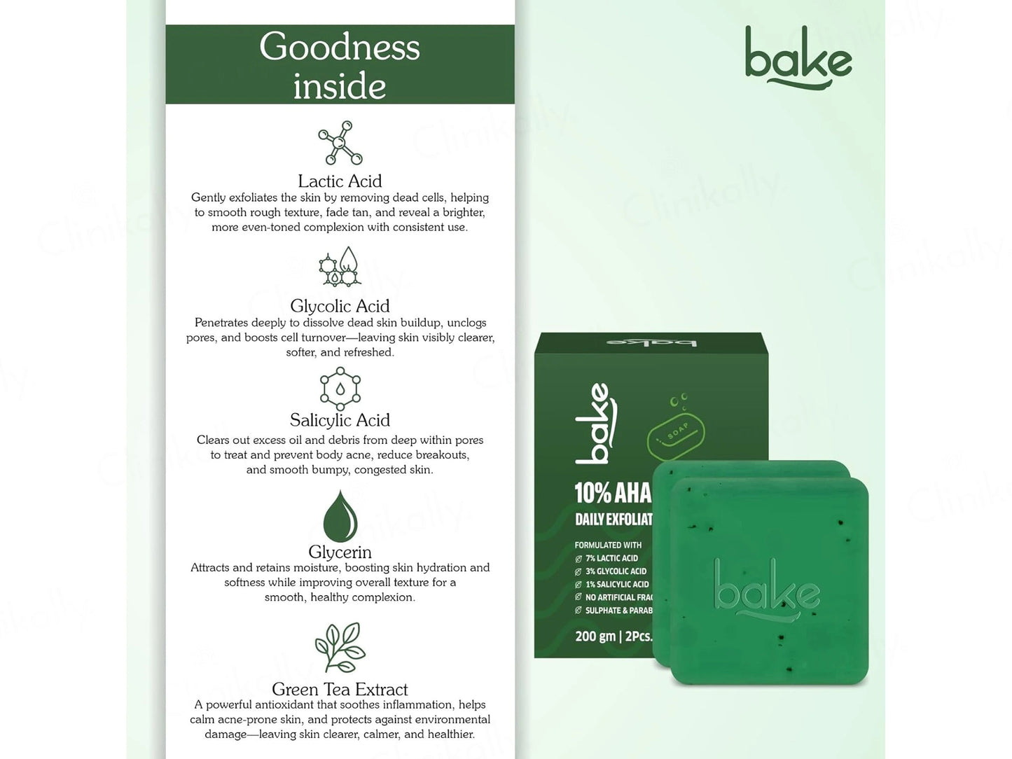 Bake 10 Percent AHA  1 Percent BHA Daily Exfoliating Soap Pack Of 2