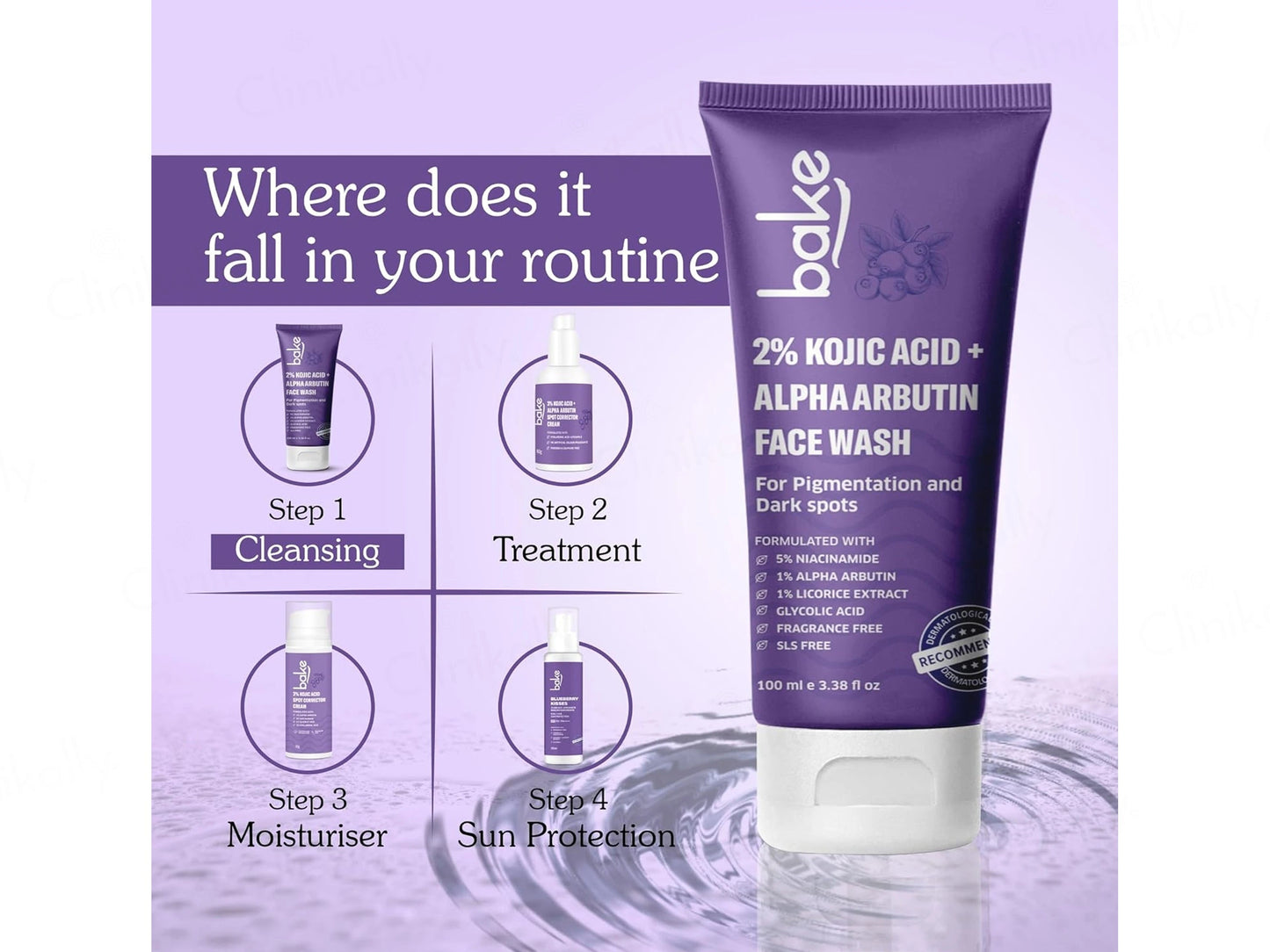 Bake 2 Percent Kojic Acid  Alpha Arbutin Facewash