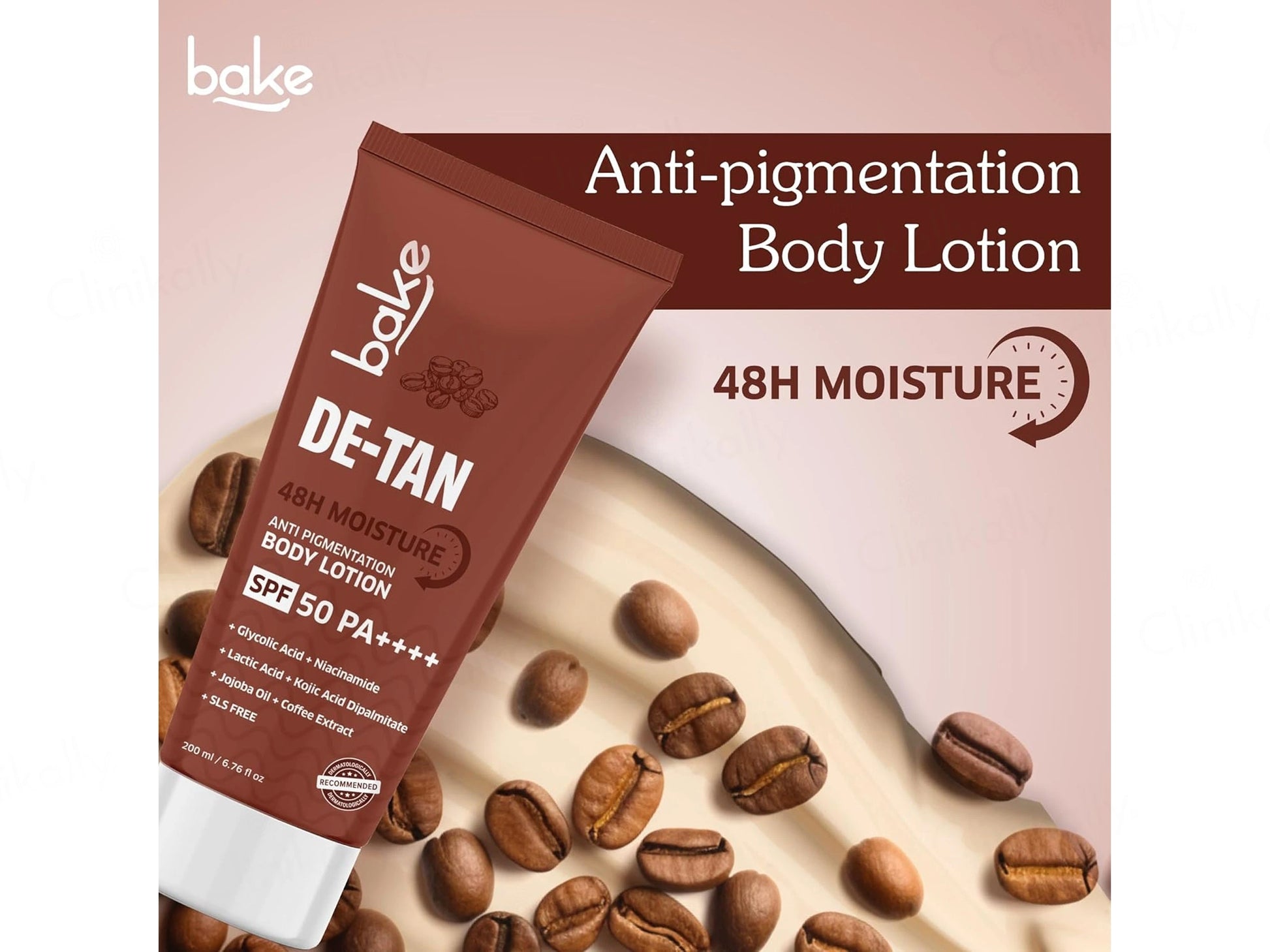Bake De-Tan Anti Pigmentation Body Lotion SPF 50 PA