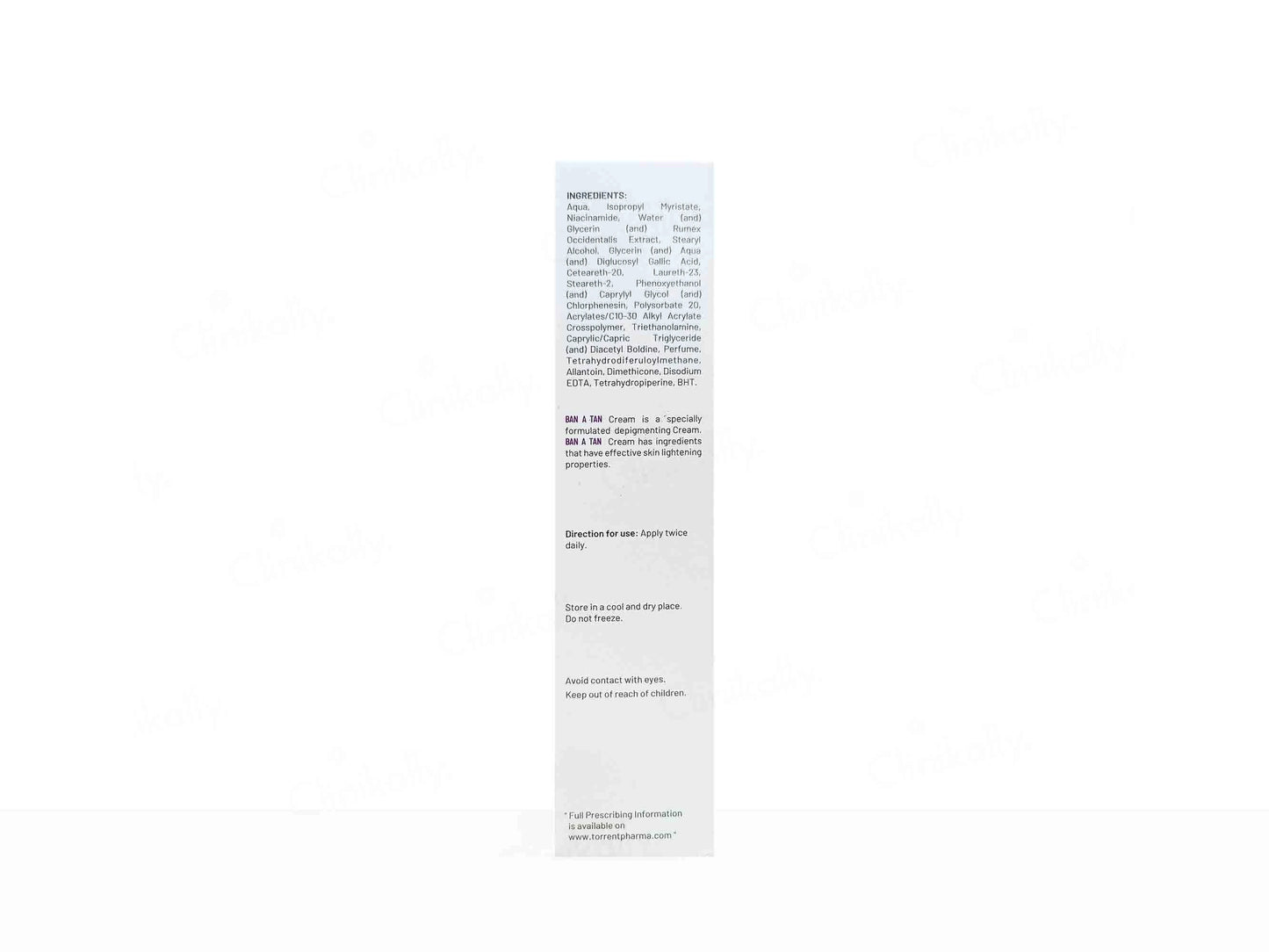 Ban A Tan Depigmenting Cream