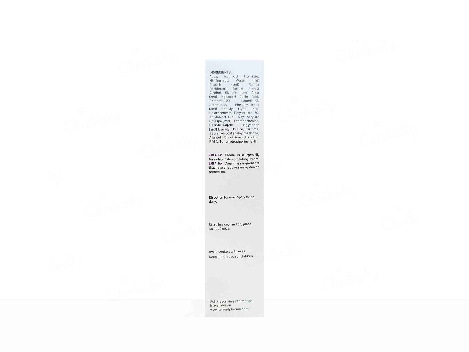 Ban A Tan Depigmenting Cream