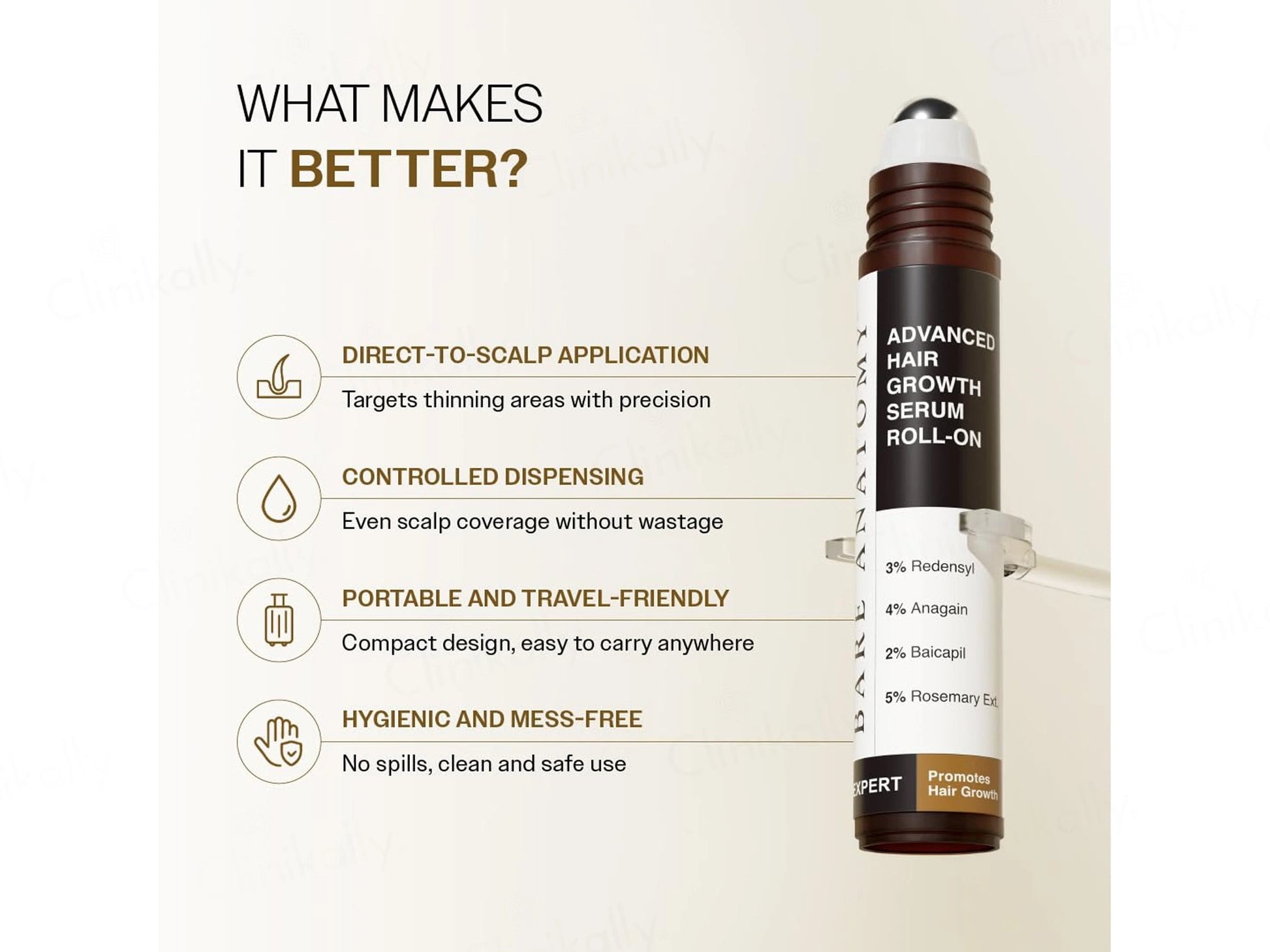 Bare Anatomy Advanced Hair Growth Serum Roll-On