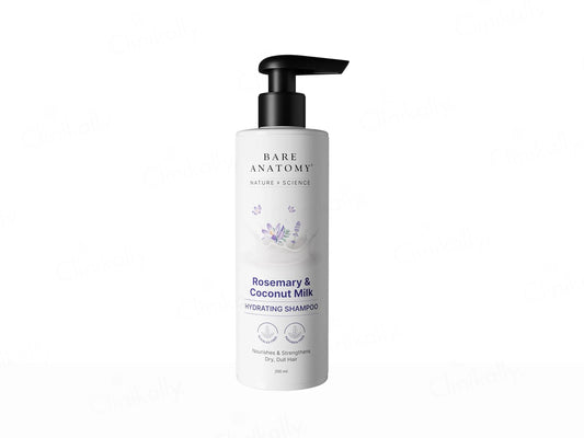 Bare Anatomy Rosemary and  Coconut Milk Hydrating Shampoo