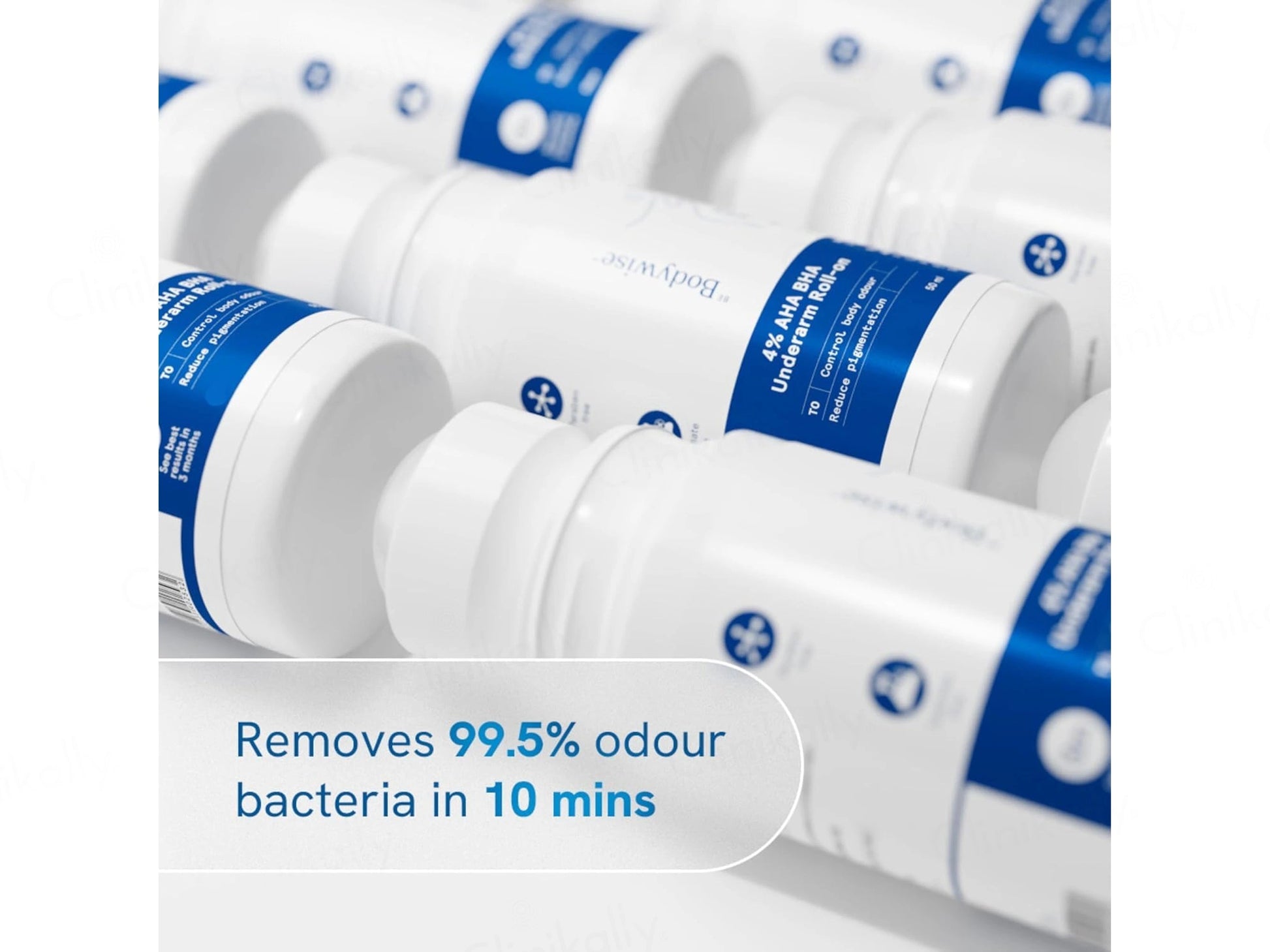 Be Bodywise 4 Percent AHA BHA Underarm Roll-On Aqua