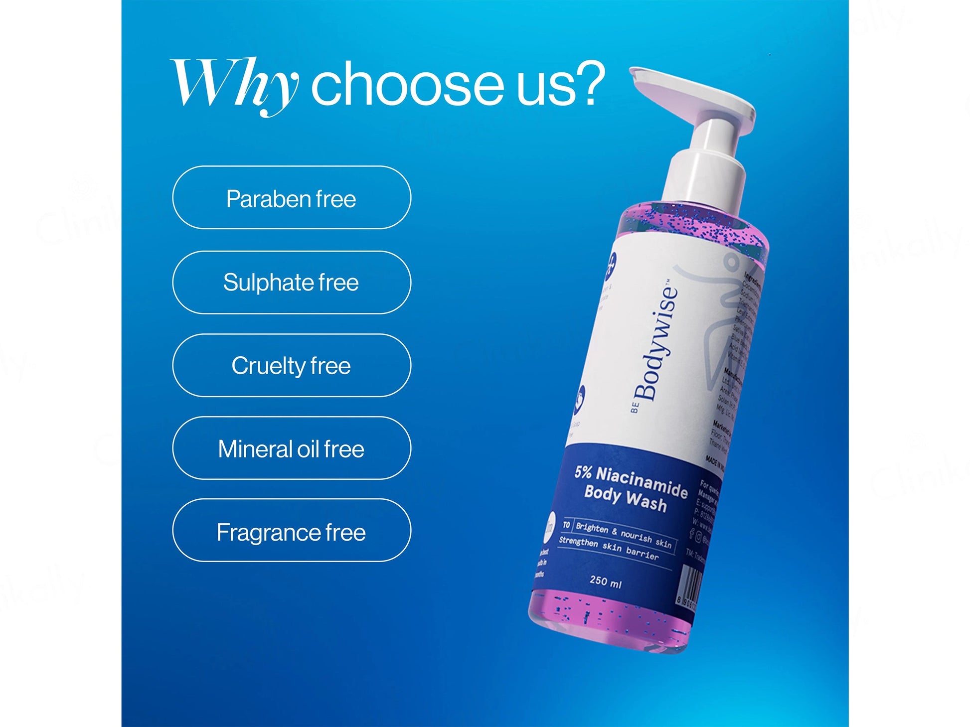 Be Bodywise 5 Percent Niacinamide Body Wash