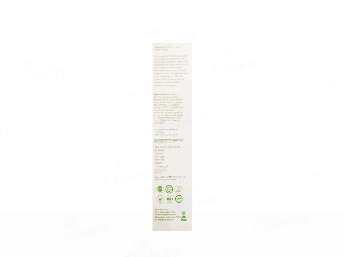 Bellacos Healthcare Bellarays Centella Asiatica Sunscreen SPF 50 PA