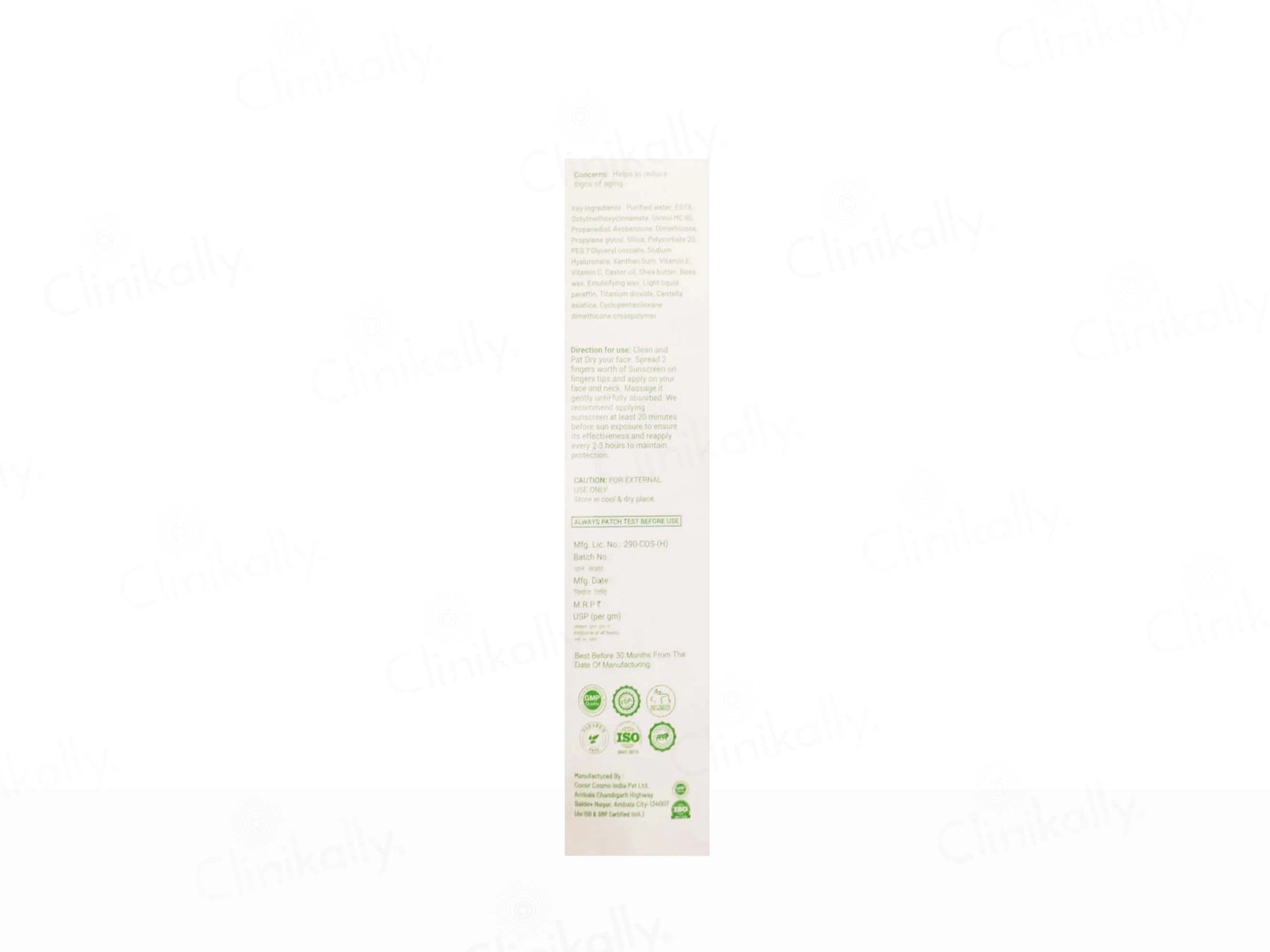 Bellacos Healthcare Bellarays Centella Asiatica Sunscreen SPF 50 PA