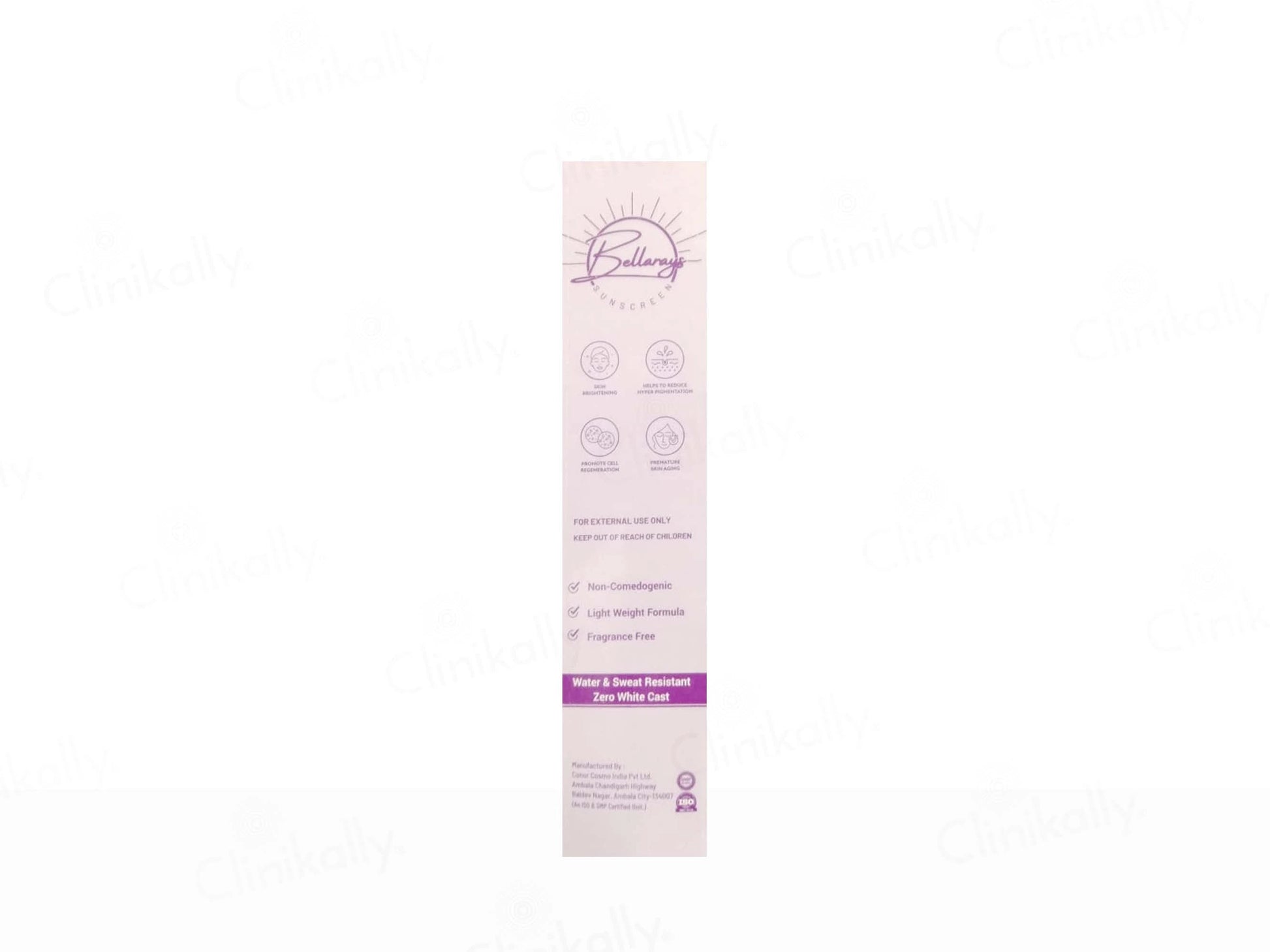 Bellacos Healthcare Bellarays Glutathione Sunscreen SPF 50 PA