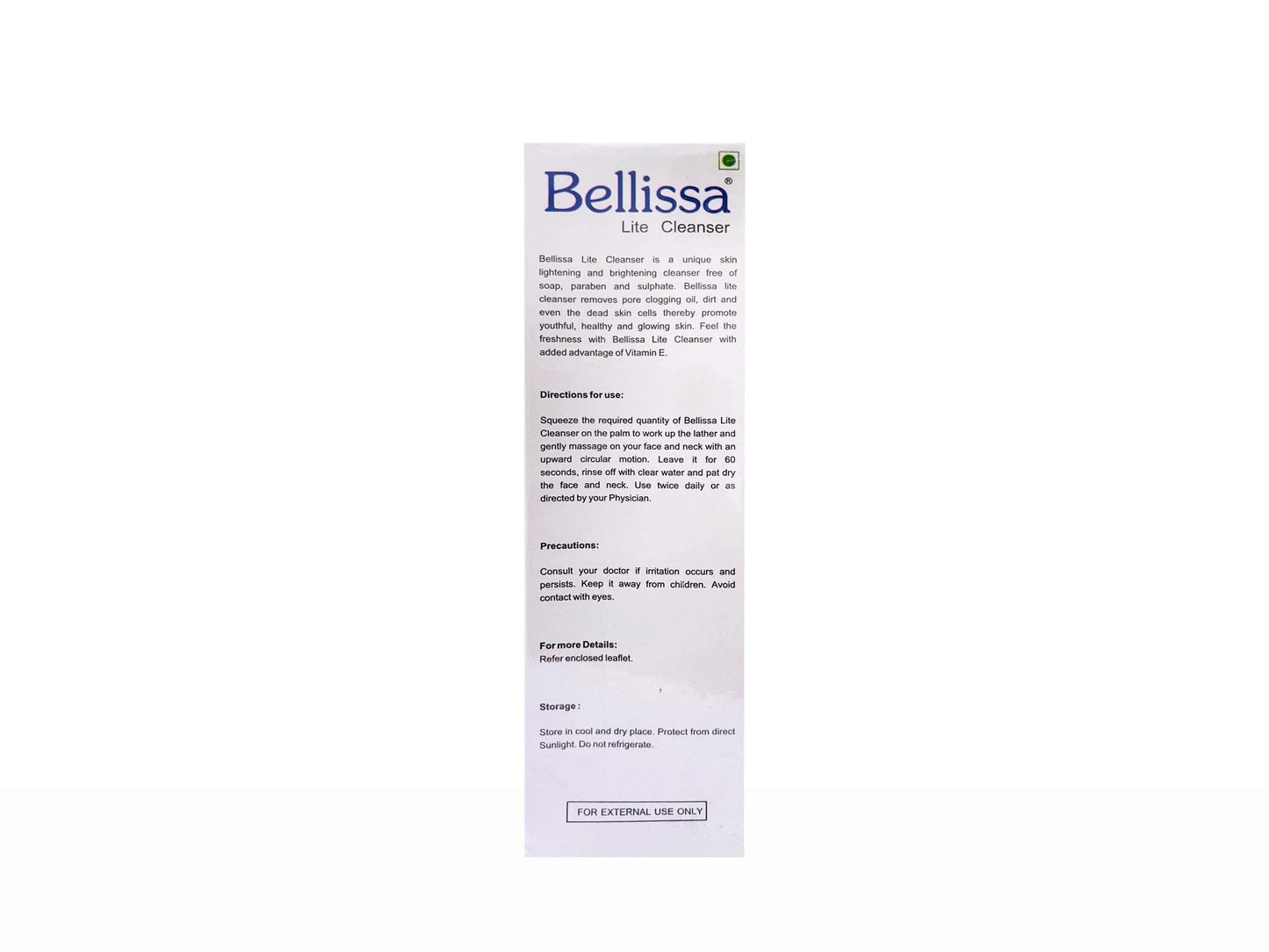 Bellissa Lite Brightening and  Lightening Face Cleanser