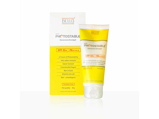 Bello New Photostable Sunscreen Emulgel SPF 55 PA