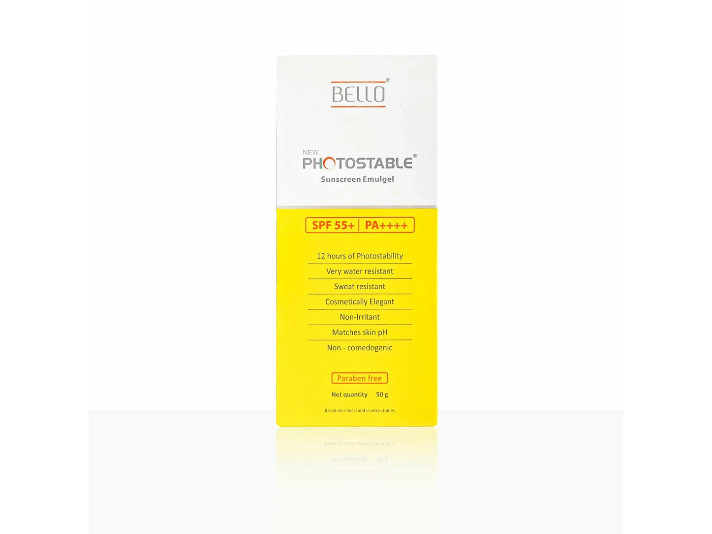 Bello New Photostable Sunscreen Emulgel SPF 55 PA