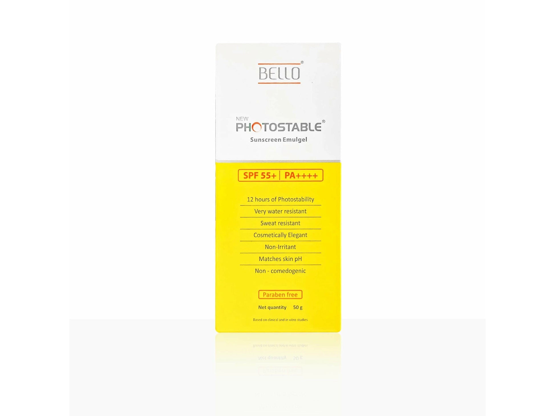 Bello New Photostable Sunscreen Emulgel SPF 55 PA