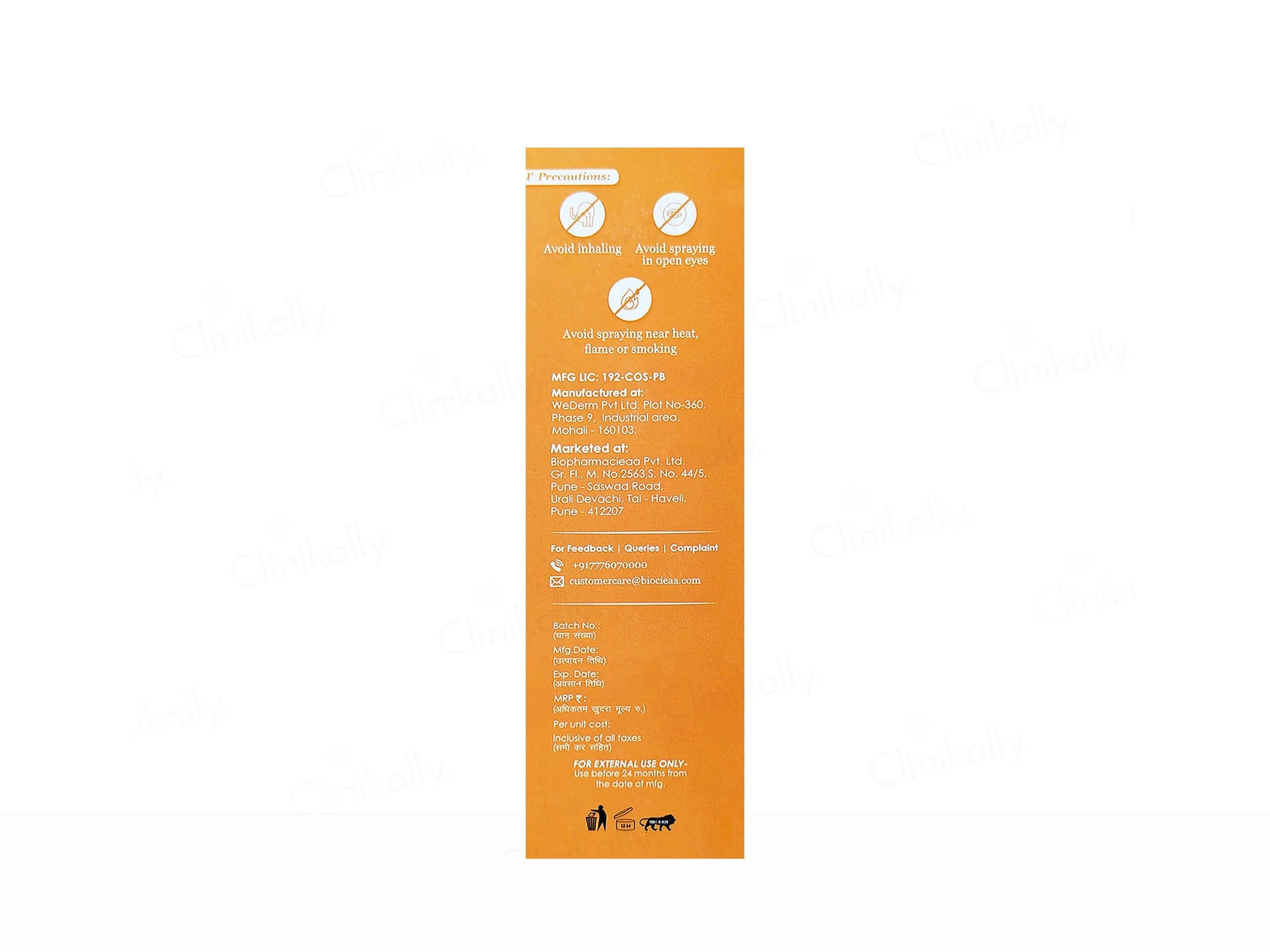 BioUV Spray Sunscreen SPF 50 PA