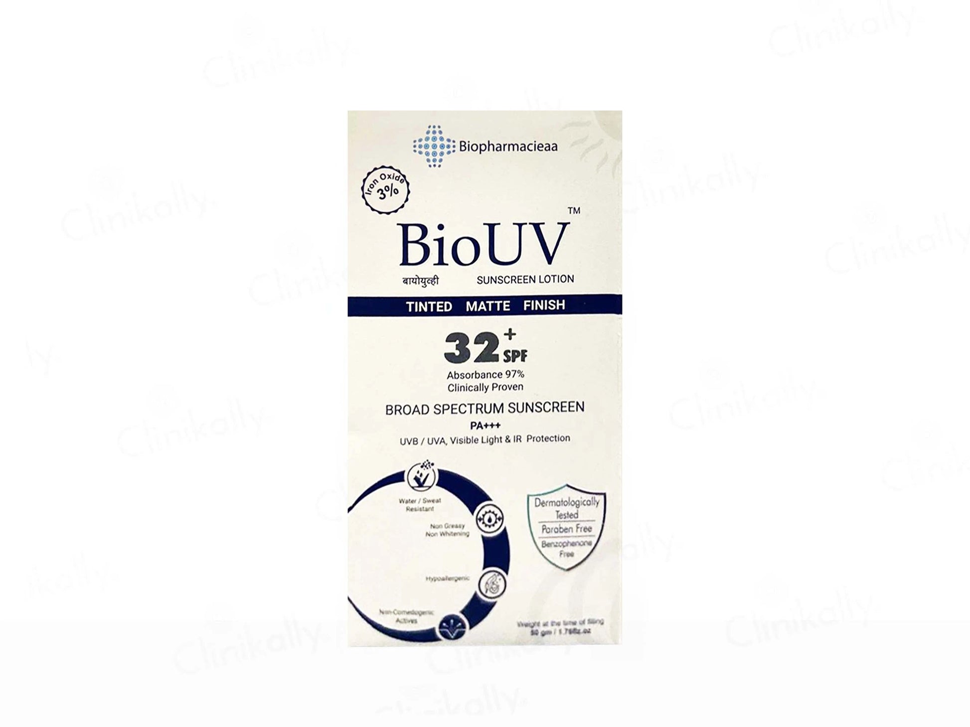 BioUV Tinted Matte Sunscreen Lotion SPF 32 PA