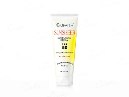 Biofaith Sunsheer Sunscreen Cream SPF 50