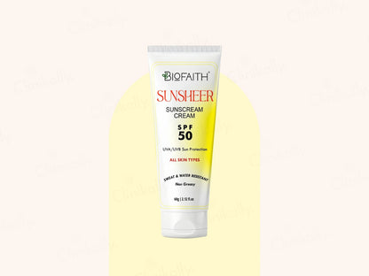 Biofaith Sunsheer Sunscreen Cream SPF 50