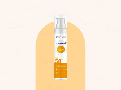 Biofaith Sunsheer Sunscreen Lotion SPF 50 PA