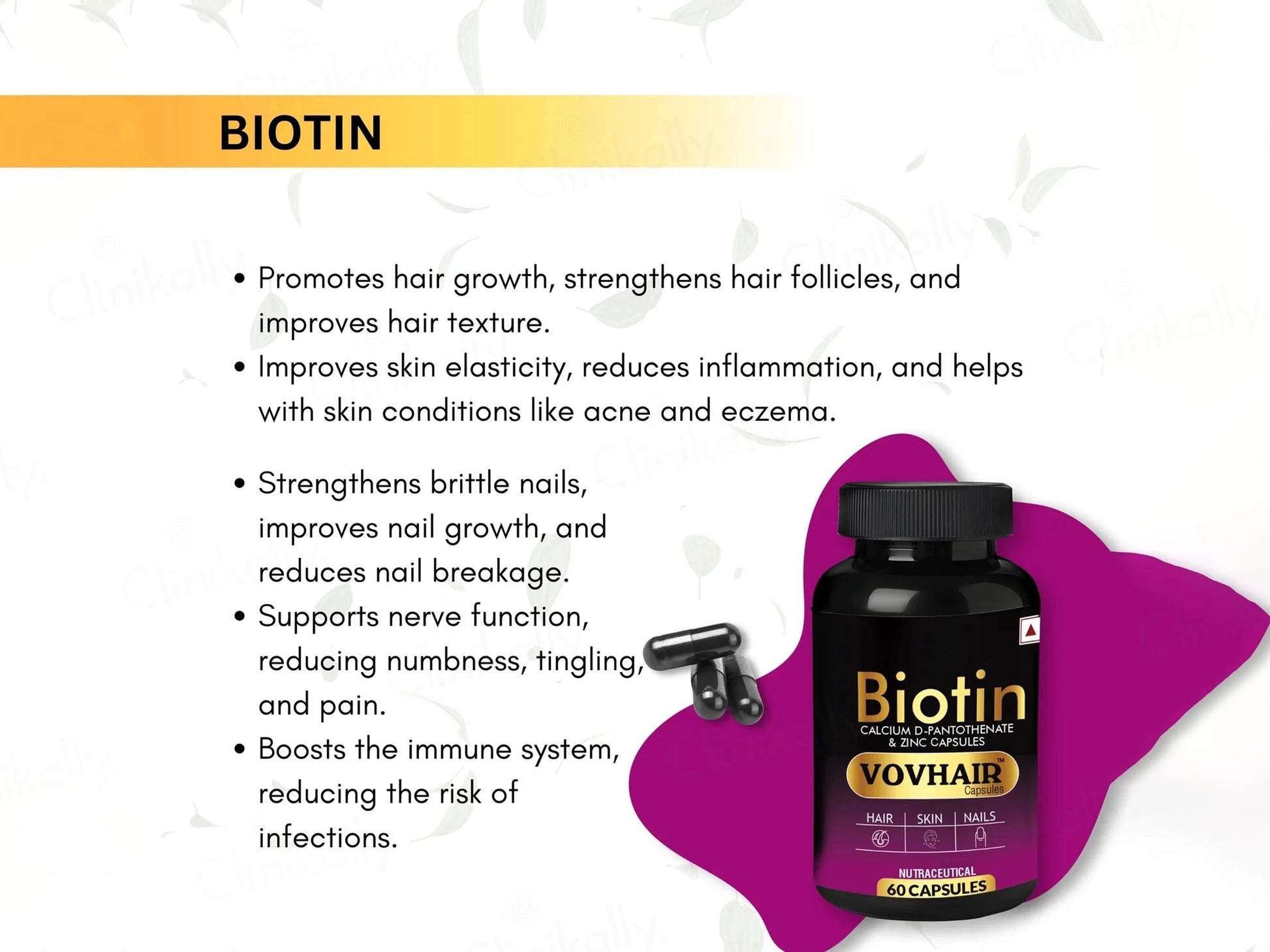 Biofaith Vovhair Biotin Nutraceutical Capsule