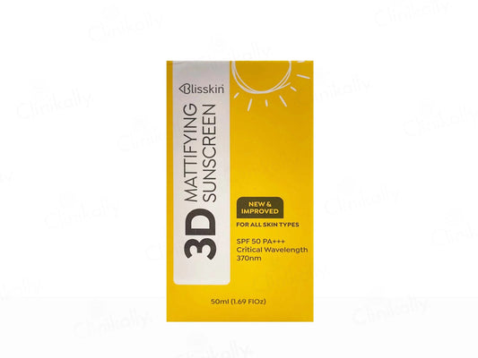 Blisskin 3D Mattifying Sunscreen SPF 50 PA