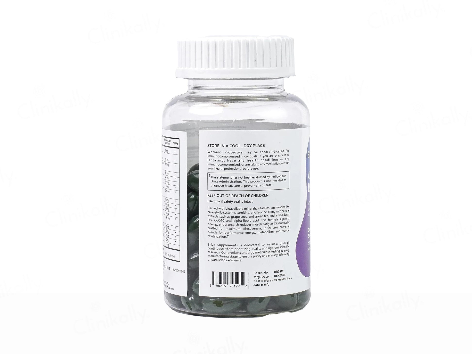 Briyo All Around Revitalize Dietary Supplement Capsule