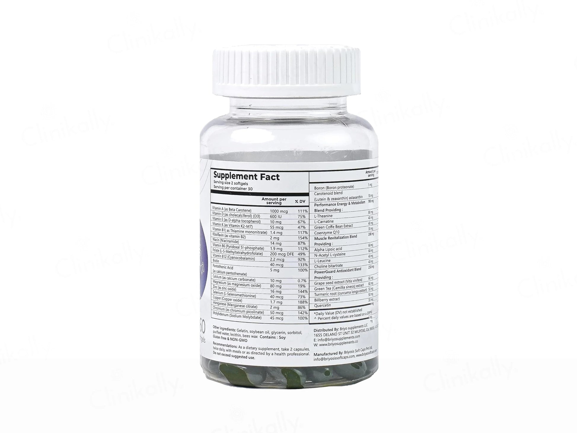 Briyo All Around Revitalize Dietary Supplement Capsule