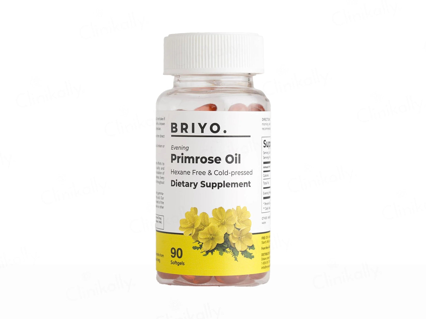 Briyo Evening Primrose Oil 500 mg Dietary Supplement Capsule