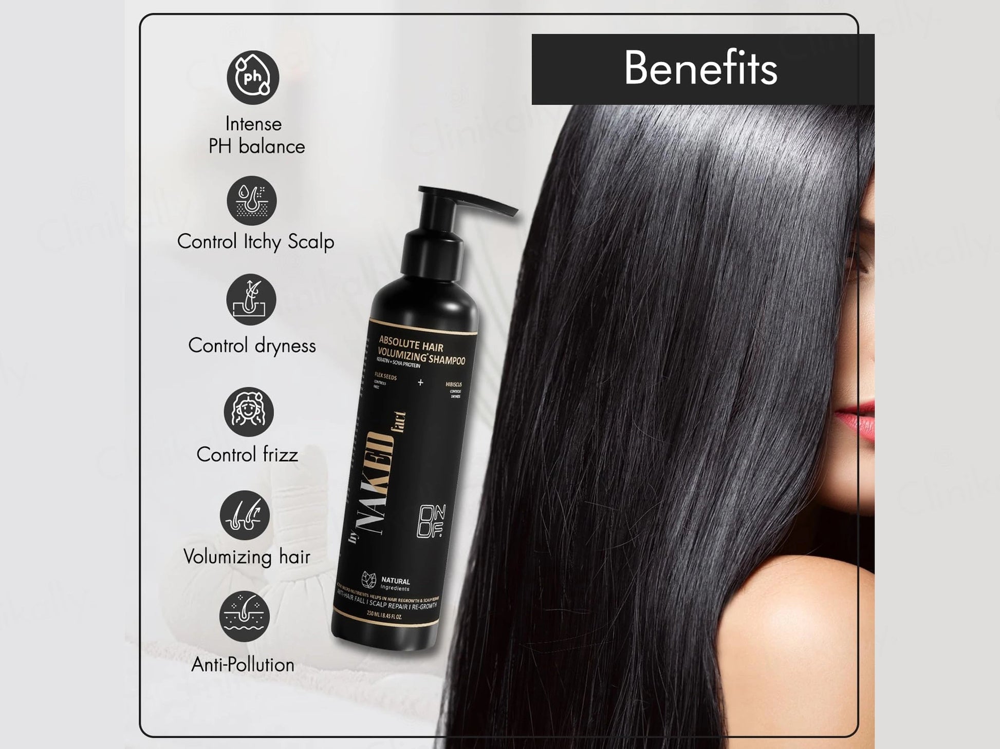 By Naked Fact Absolute Hair Volumizing Keratin  Soya Protein Shampoo