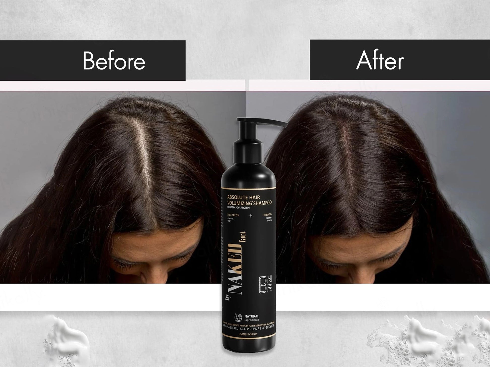 By Naked Fact Absolute Hair Volumizing Keratin  Soya Protein Shampoo