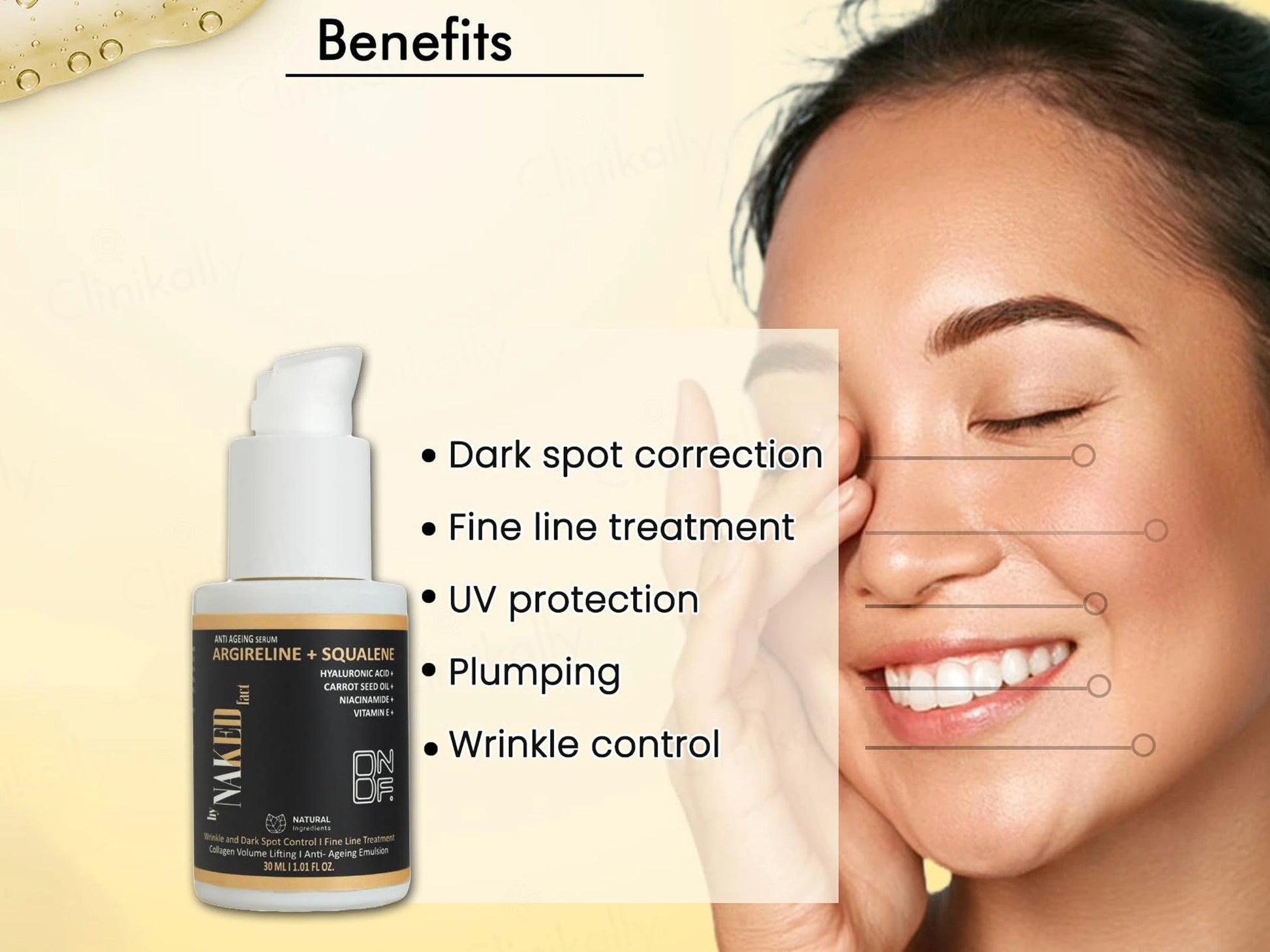 By Naked Fact Argireline  Squalene Anti Aging Serum