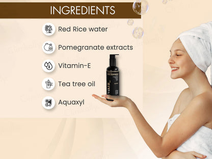 By Naked Fact Ultra Hydrating and  Exfoliating Rose Bodywash