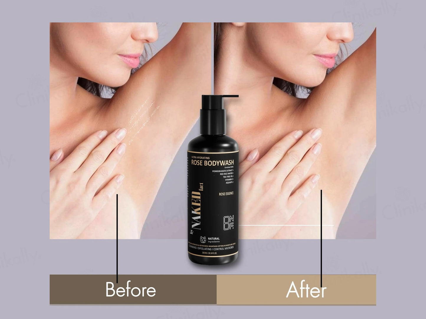 By Naked Fact Ultra Hydrating and  Exfoliating Rose Bodywash