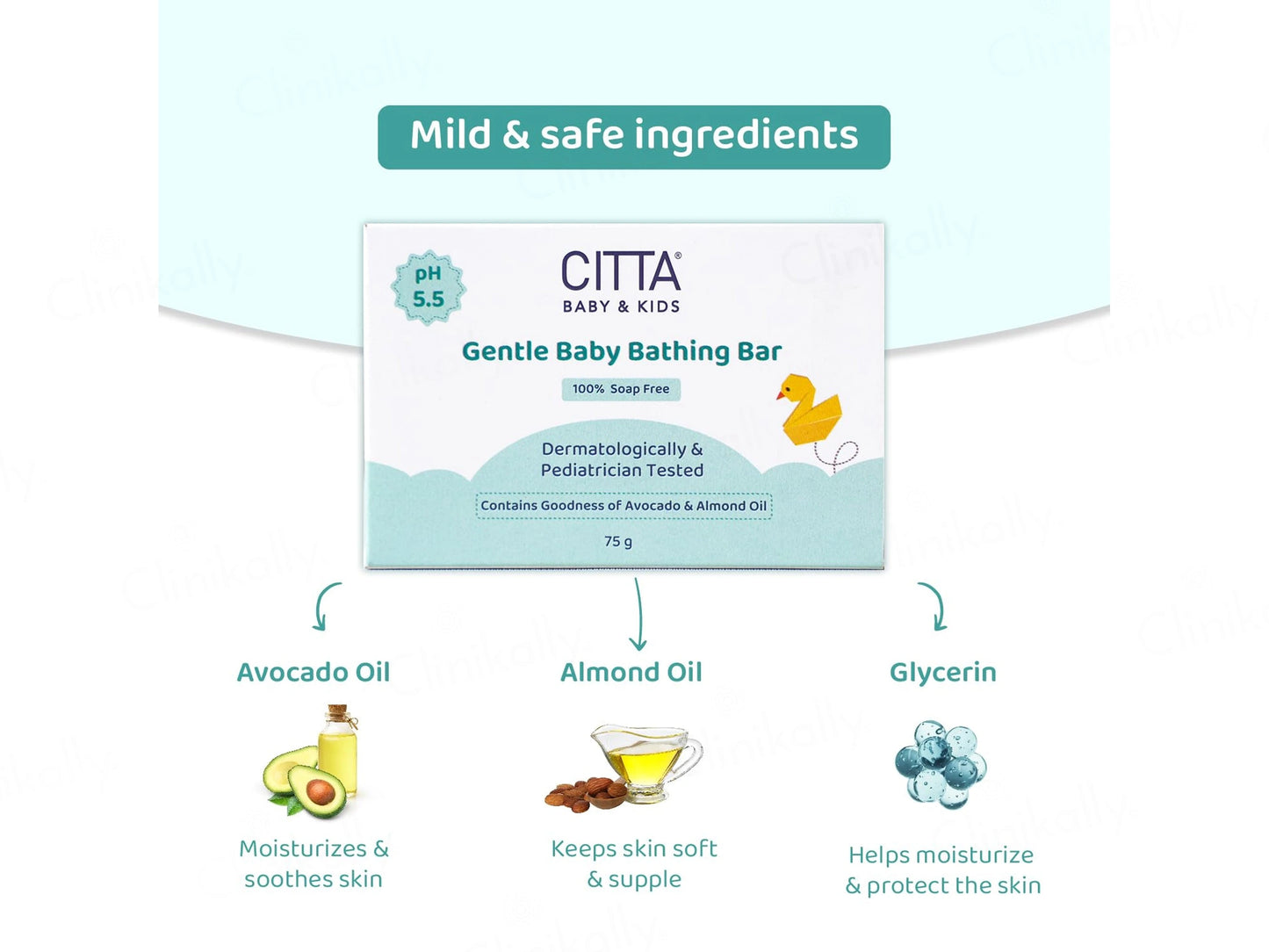 CITTA Baby and  Kids Gentle Bathing Bar