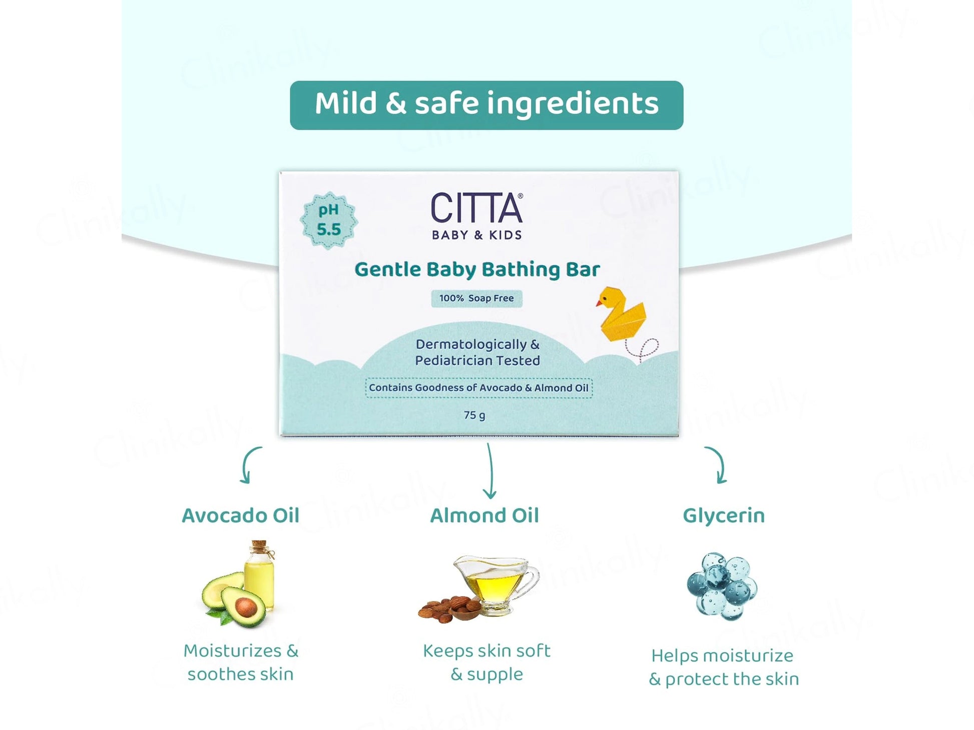 CITTA Baby and  Kids Gentle Bathing Bar
