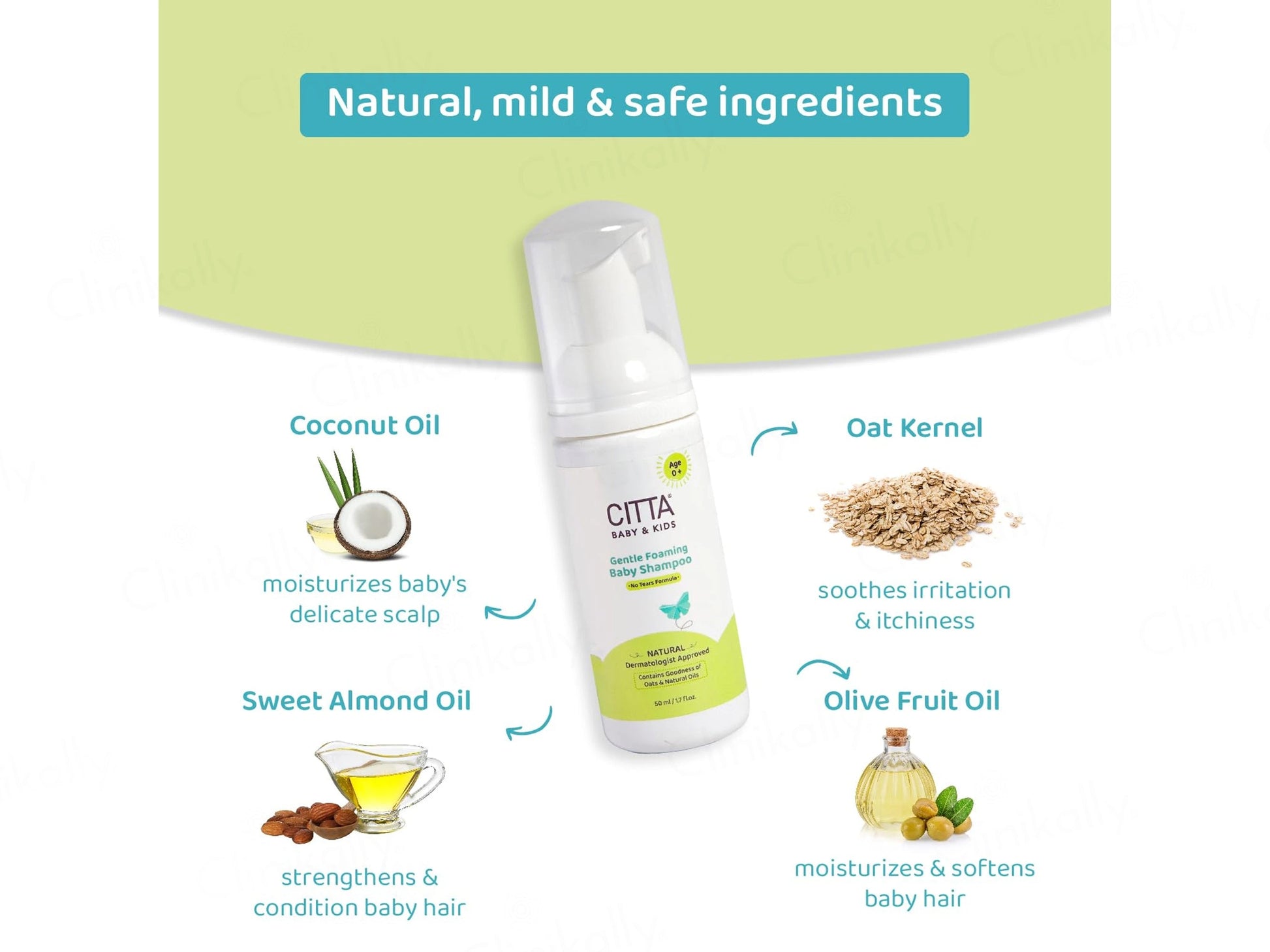 CITTA Baby and  Kids Gentle Foaming Shampoo