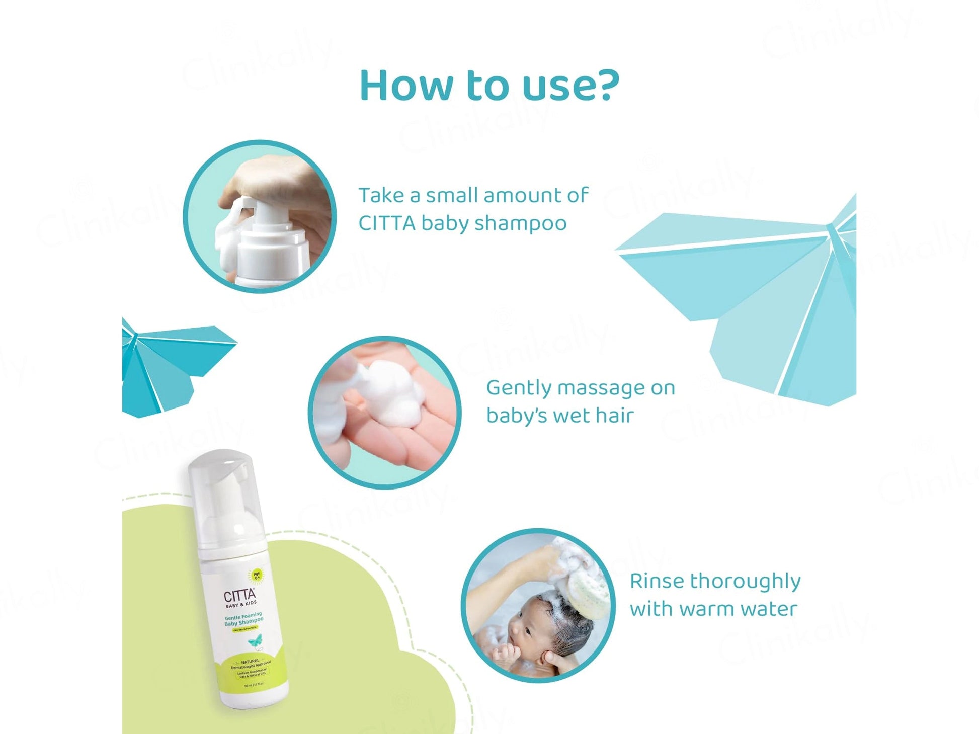 CITTA Baby and  Kids Gentle Foaming Shampoo