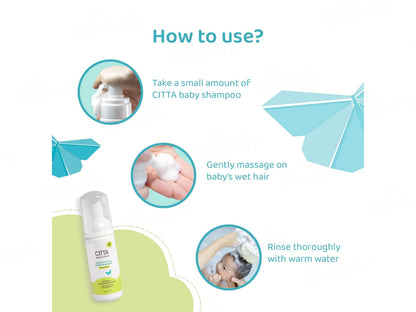CITTA Baby and  Kids Gentle Foaming Shampoo