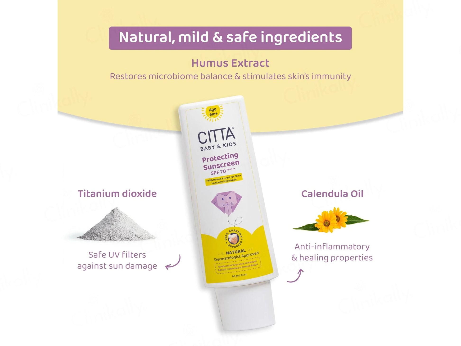 CITTA Baby and  Kids Natural Protecting Sunscreen SPF 70 PA
