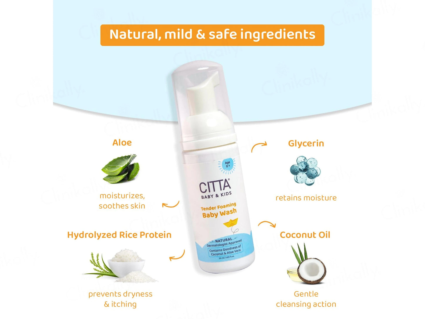 CITTA Baby and  Kids Tender Foaming Wash