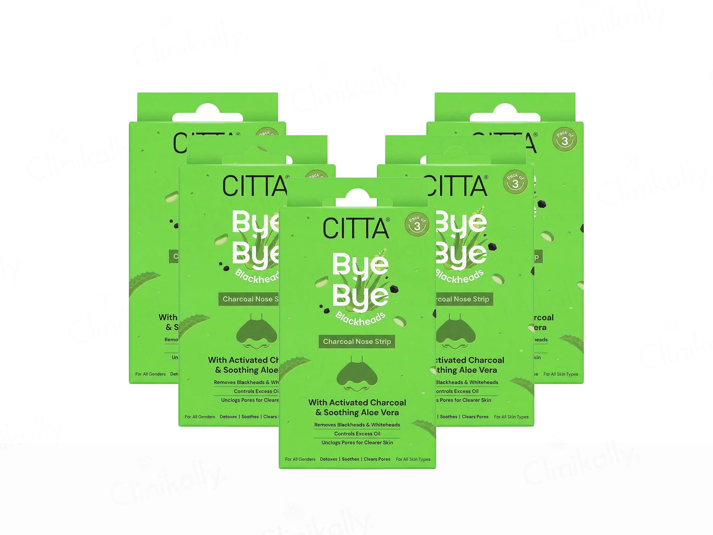CITTA Bye Bye Blackheads Charcoal Nose Strip