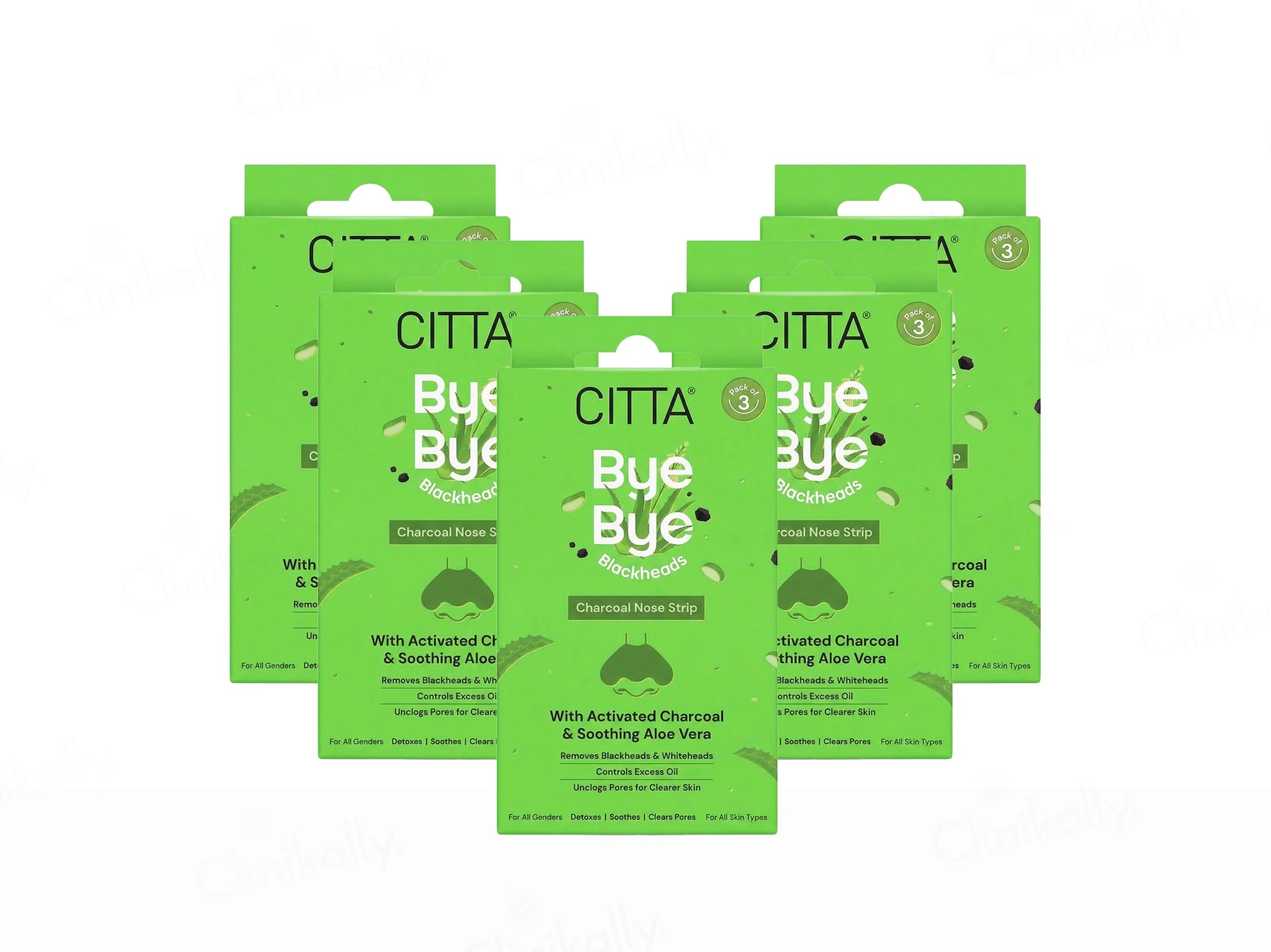 CITTA Bye Bye Blackheads Charcoal Nose Strip
