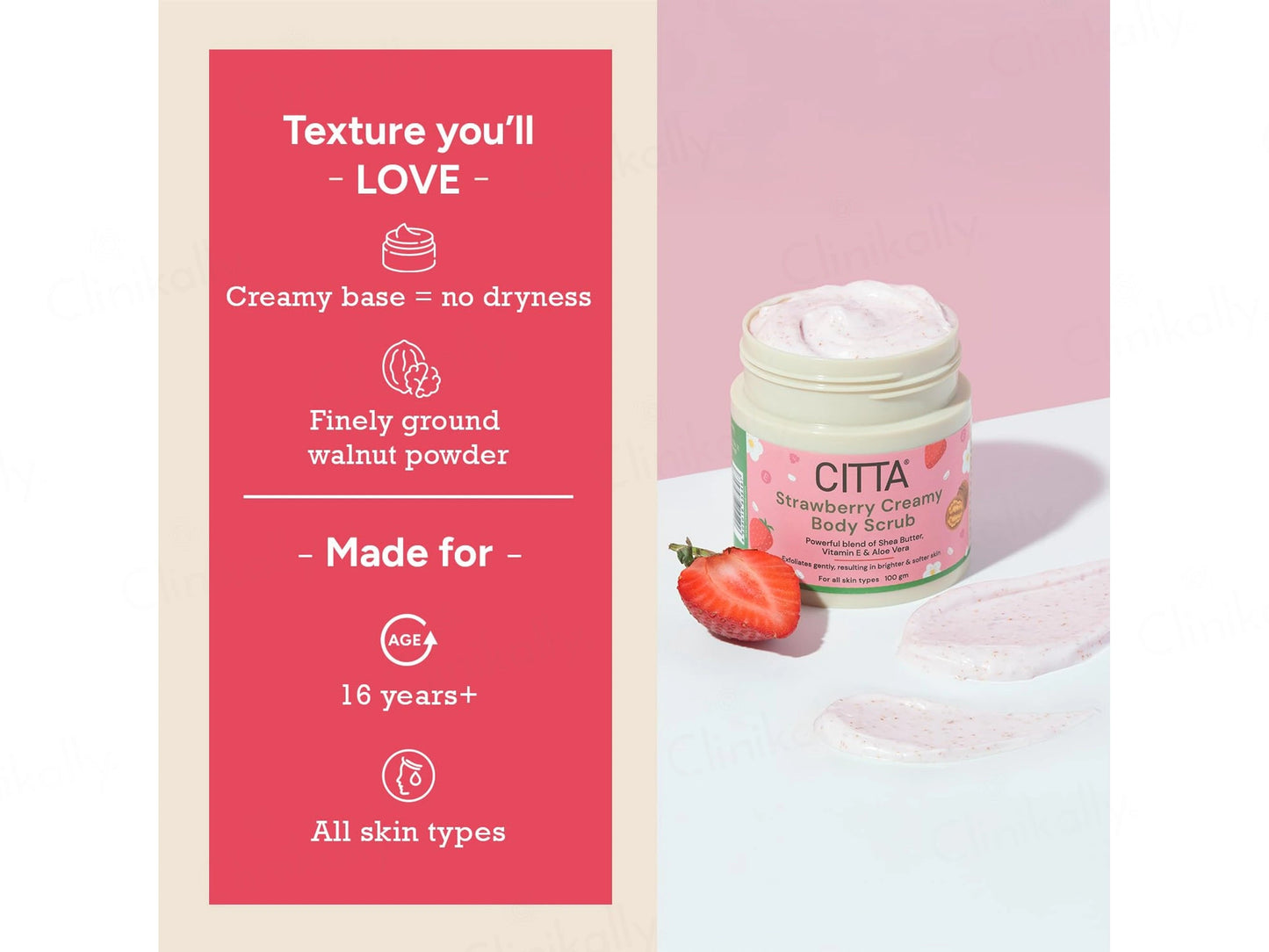 CITTA Strawberry Creamy Body Scrub