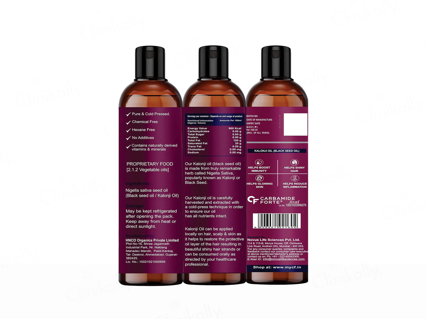 Carbamide Forte Cold Pressed Kalonji Oil For Hair Growth and  Skin