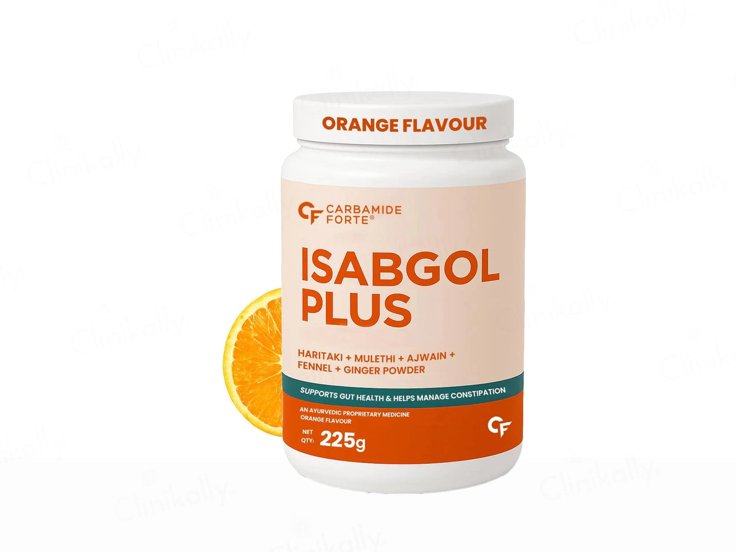 Carbamide Forte Isabgol Plus Powder - Orange Flavour
