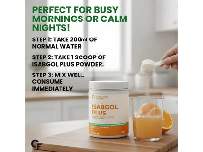 Carbamide Forte Isabgol Plus Powder - Orange Flavour