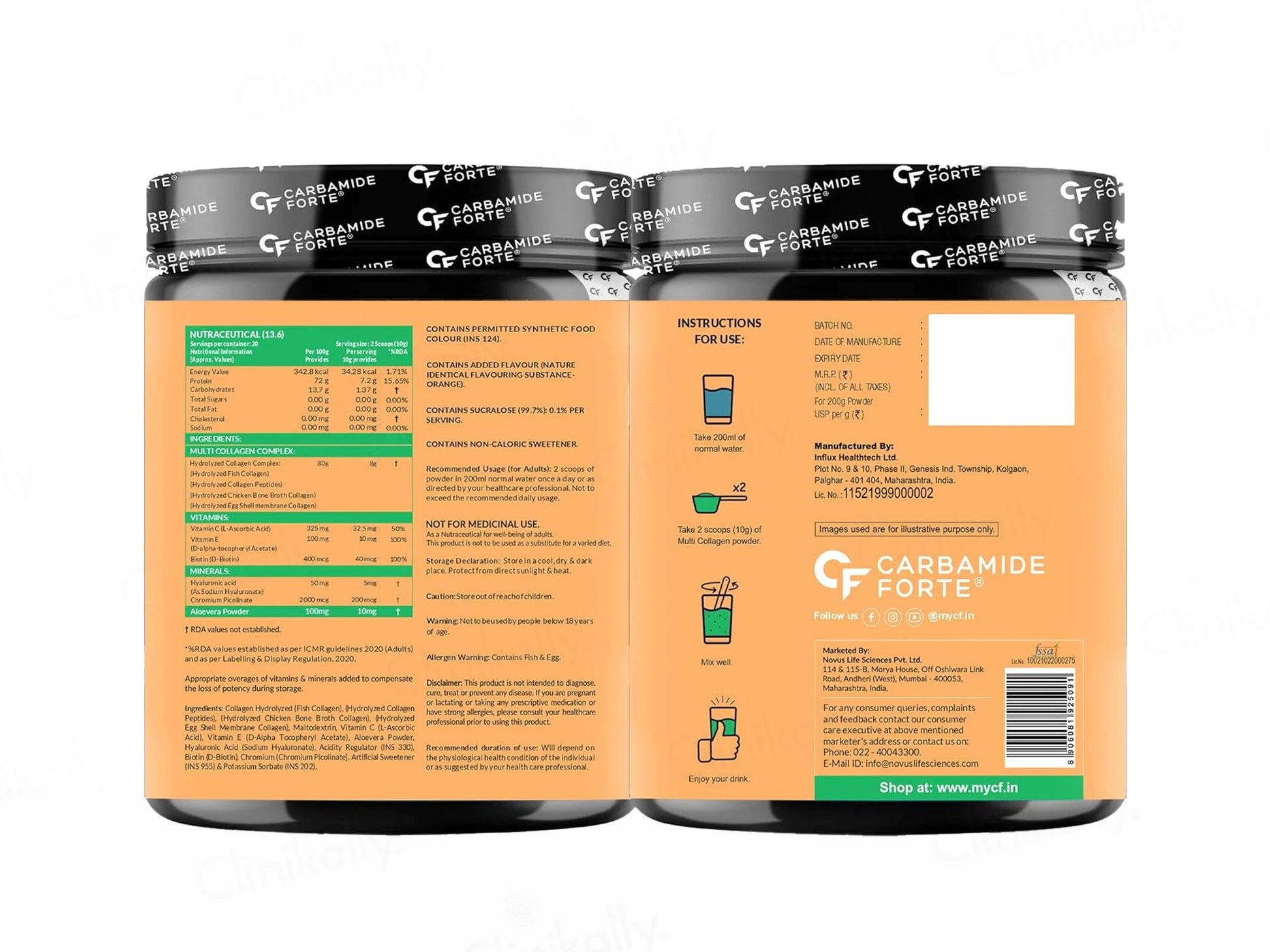 Carbamide Forte Multi Collagen Powder For Skin