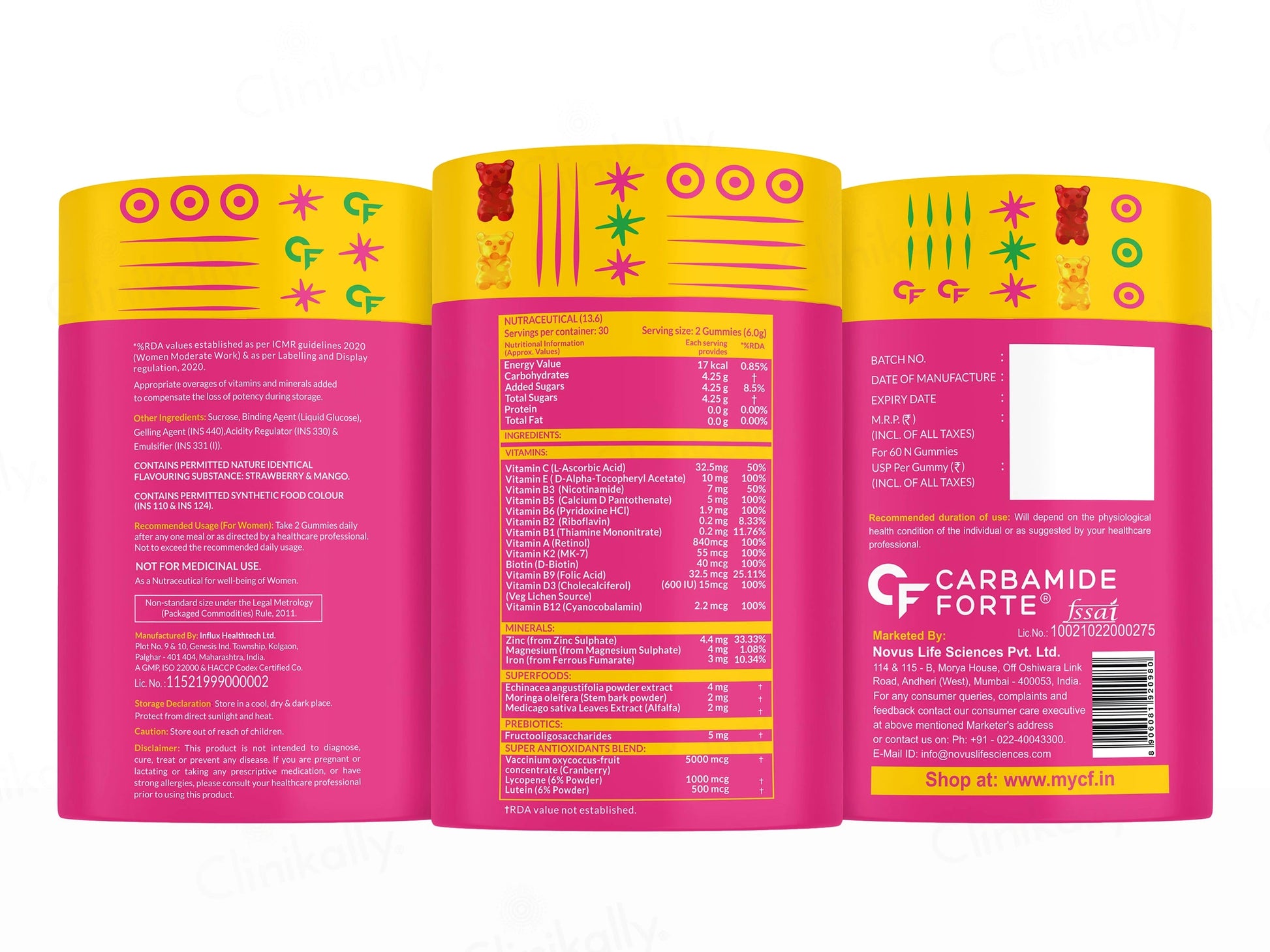 Carbamide Forte Multivitamin Gummies For Women
