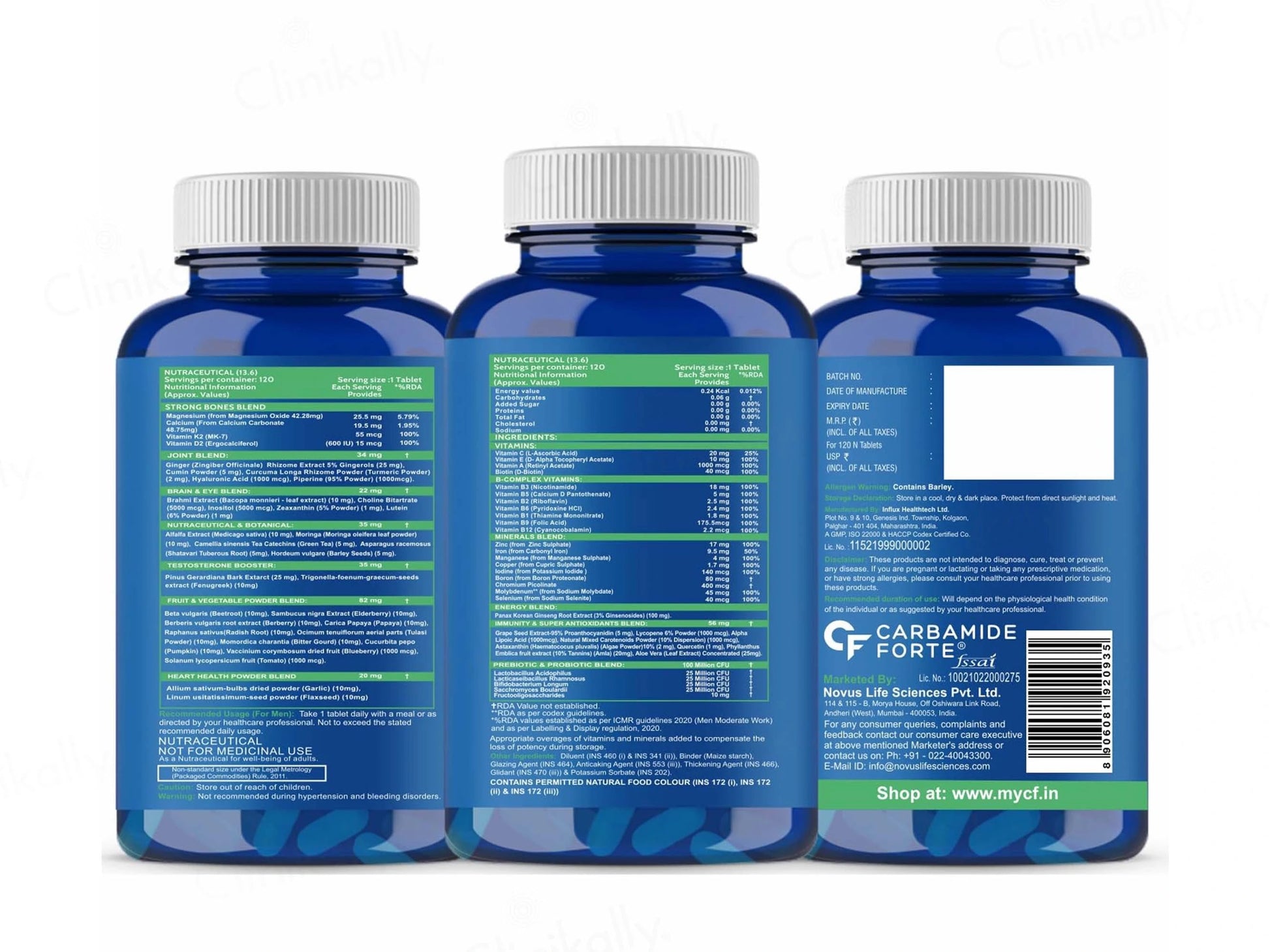 Carbamide Forte Multivitamin With Probiotics Tablet For Men